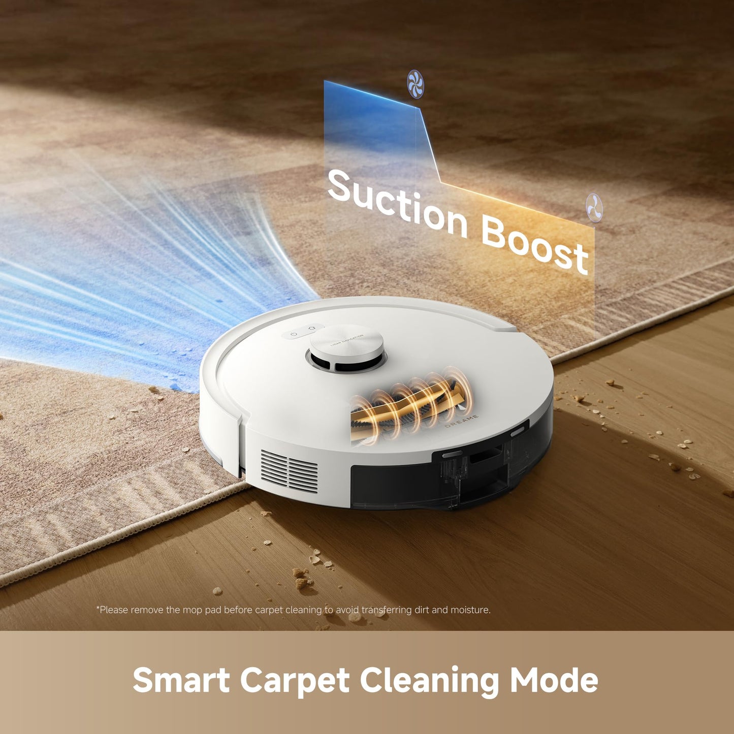 DREAME D20 Air Plus Robot Vacuums and mop, 20,000Pa Suction, Self-Emptying dreame