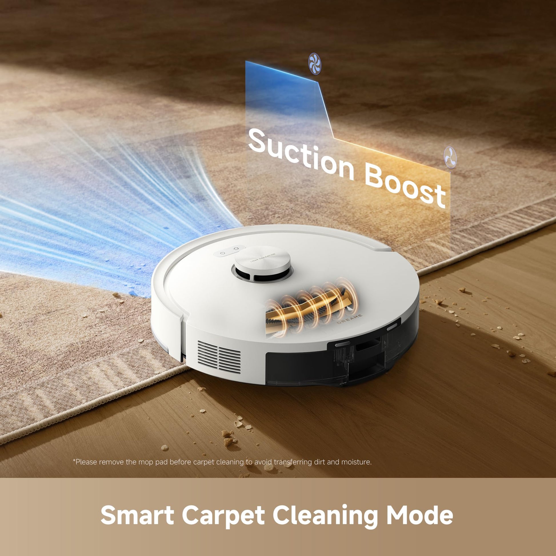 DREAME D20 Air Plus Robot Vacuums and mop, 20,000Pa Suction, Self-Emptying dreame