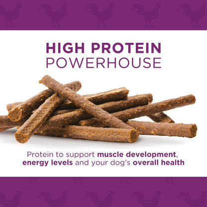 Dog Delights Chewy Chicken Sticks, All Natural & Preservative Free Training Dog Treats - 1.25 kg Dog Delights