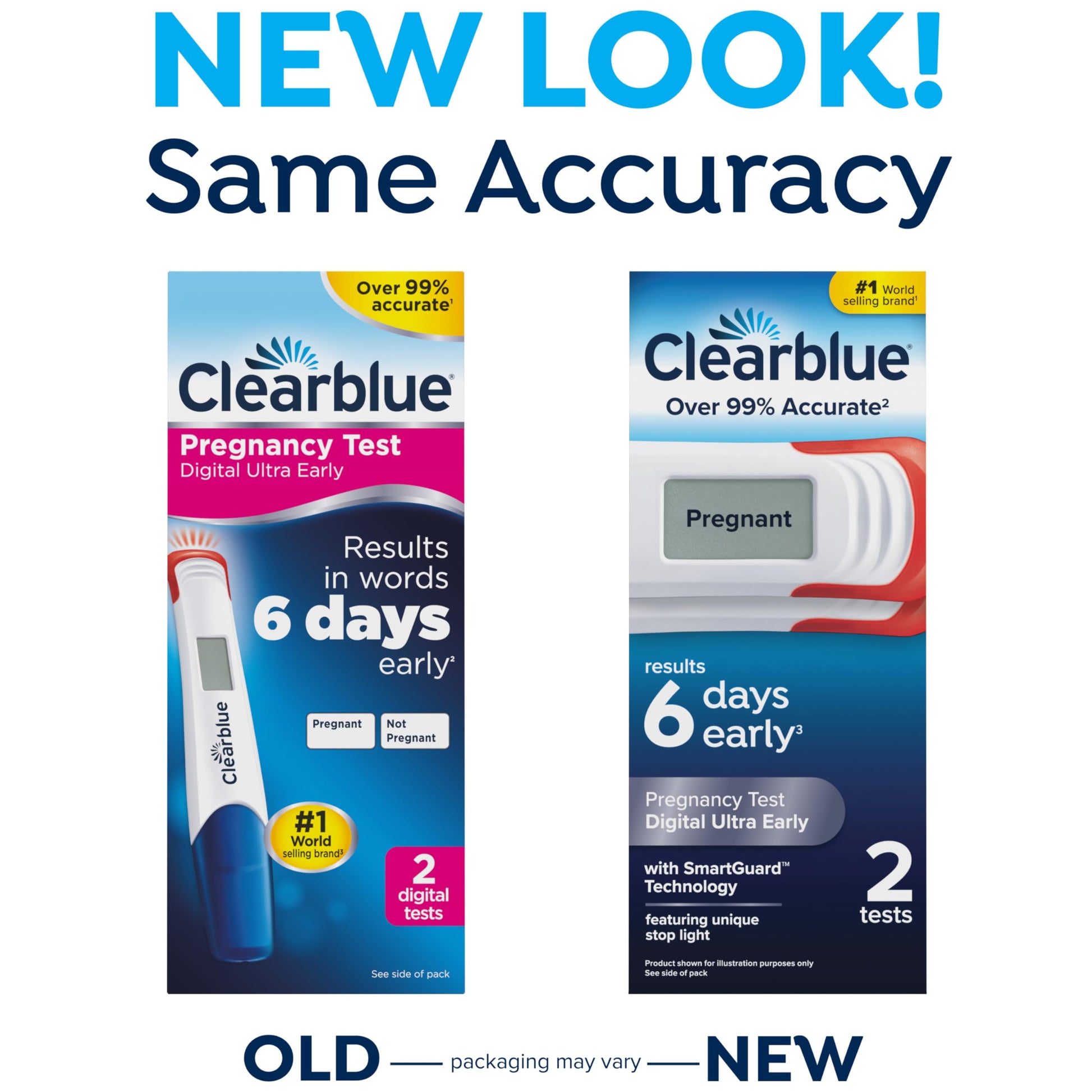 Clearblue Digital Ultra Early Pregnancy Test, No Test Can Tell You Sooner, 2 Digital Tests - Available at All In One Marketplace Canada