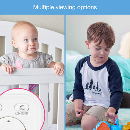 VTech VM3252-2 Digital Video Baby Monitor with 2.8" LCD 2 Cameras and Automatic Night Vision, 1 Count, White VTech