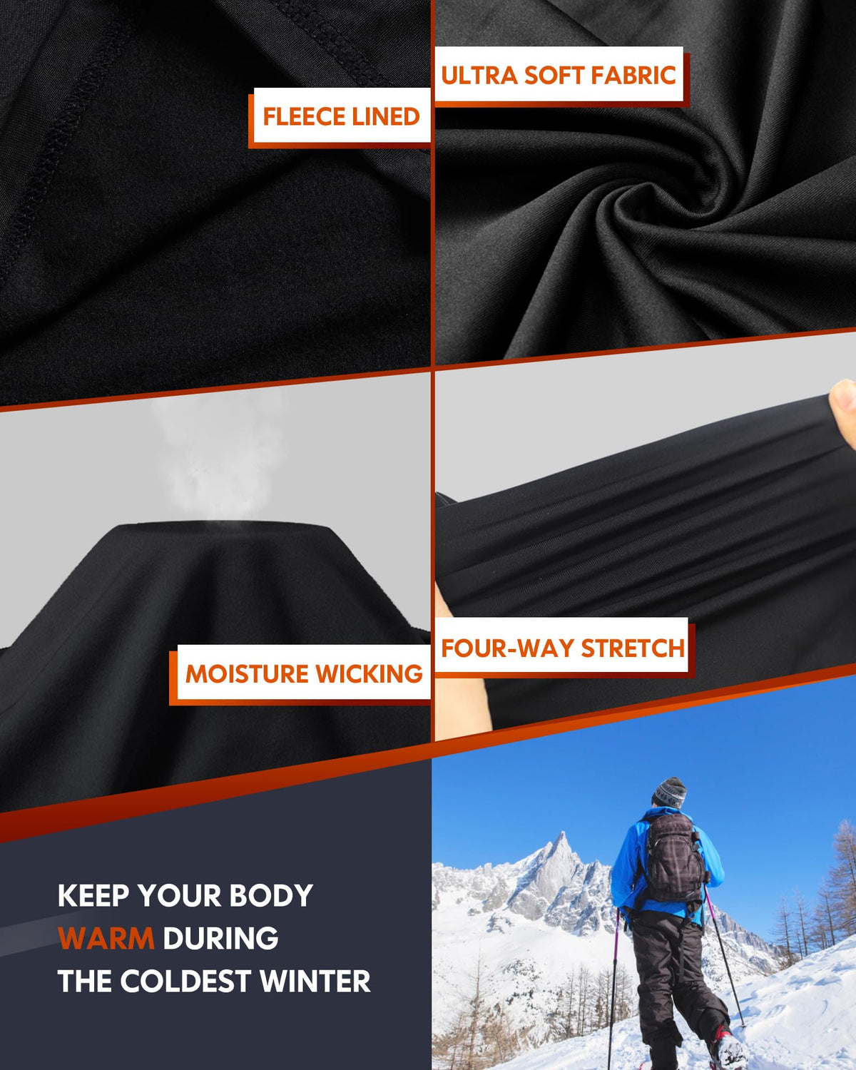 CL convallaria Thermal Underwear for Men Long Johns Set Base Layer Cold XL 🍁 All In One Marketplace Canada