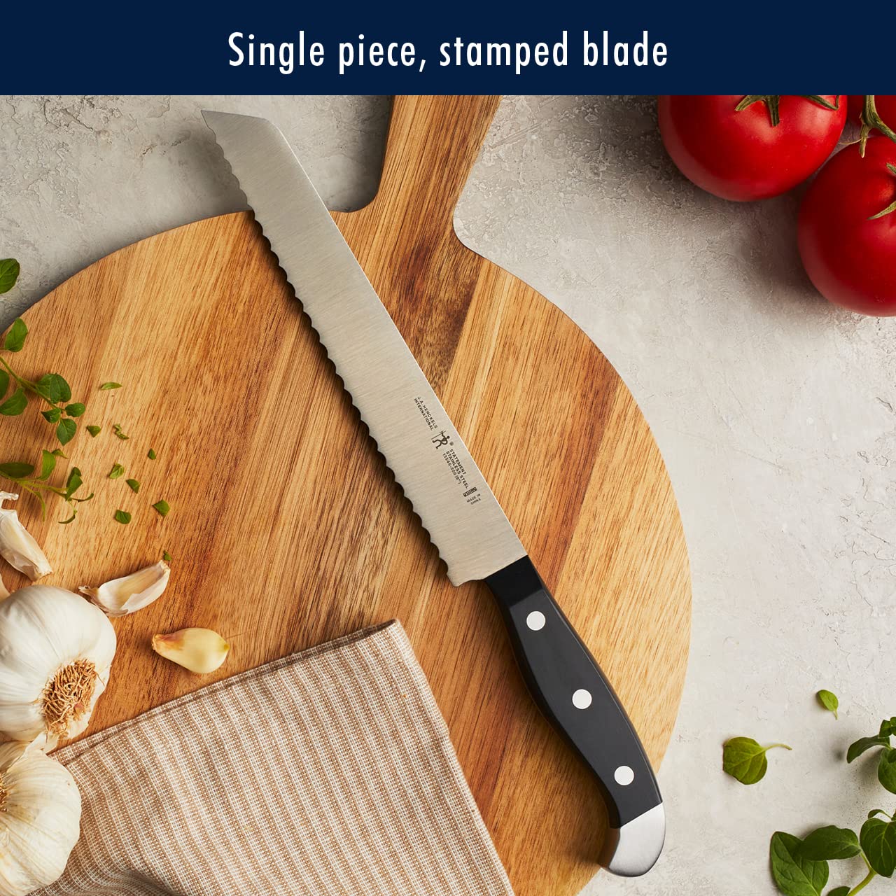 HENCKELS Premium Quality 15-Piece Knife Set with Block, Razor-Sharp, German Engineered Knife Informed by Over 100 Years of Masterful Knife Making, Lightweight and Strong, Dishwasher Safe - Available at All In One Marketplace Canada