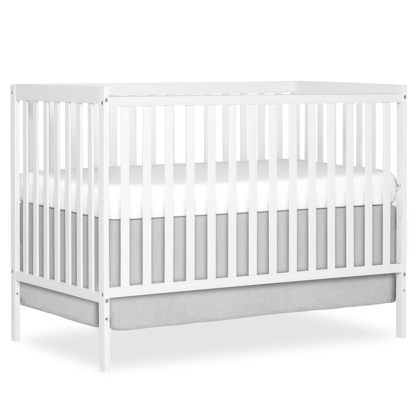 Dream On Me Synergy 5-in-1 Convertible Crib in White, Greenguard Gold Certified, BSA Certified, 3 Mattress Height Settings, Classic Nursery Furniture 🍁 All In One Marketplace Canada