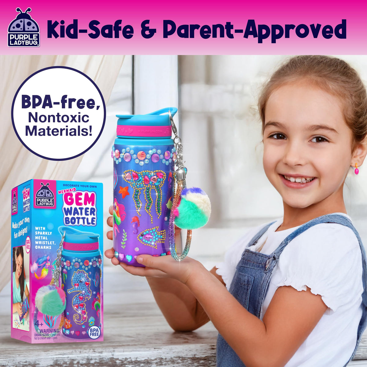 Decorate Your Own Water Bottle Girls - Mermaid Water Bottle Craft 🍁 All In One Marketplace Canada