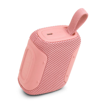 JBL Go 5 - Ultra-Portable Waterproof & Drop-Proof Speaker with JBL Legendary Sound & Ambient Edge Lighting, AirTouch Instant Stereo Pairing or Link Multiple Compatible Speakers via Auracast™ (Pink)