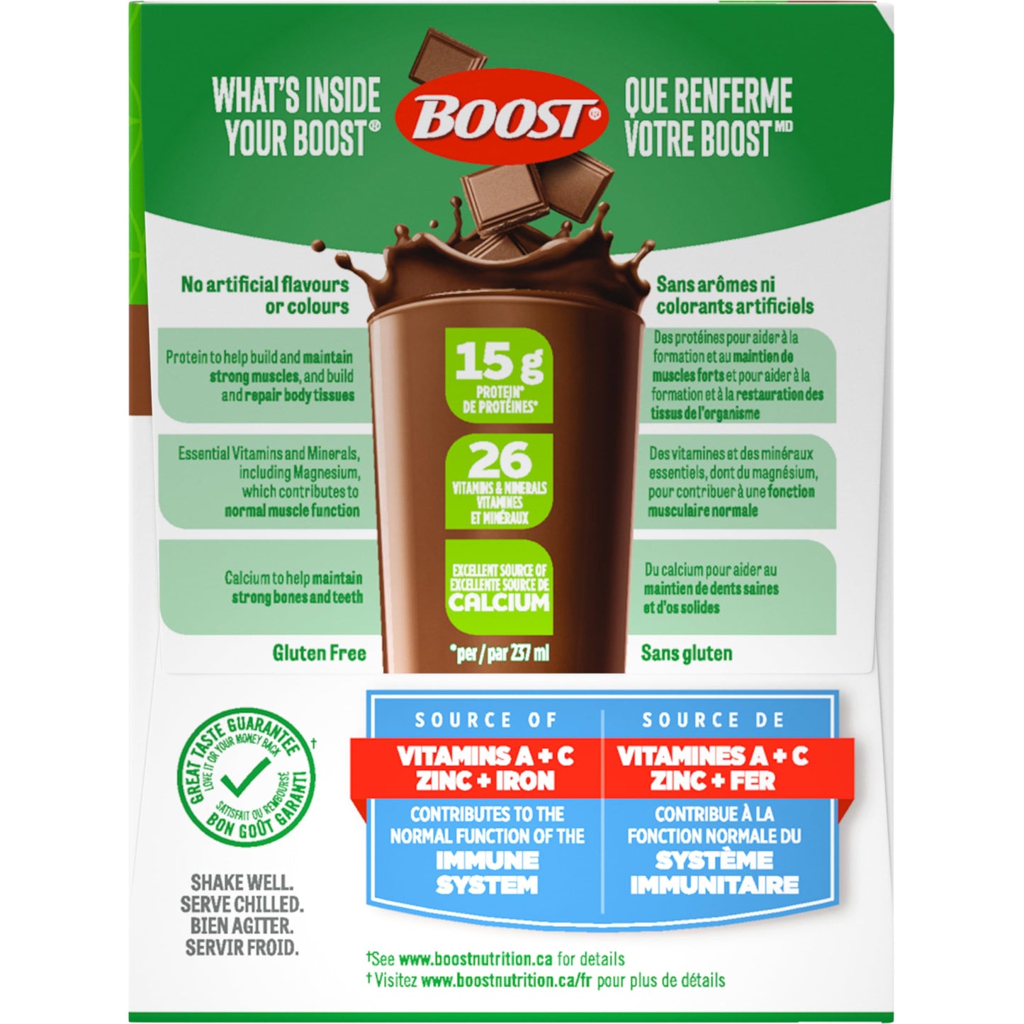 BOOST High Protein Meal Replacement Drink, Chocolate, 24 x 237 ml