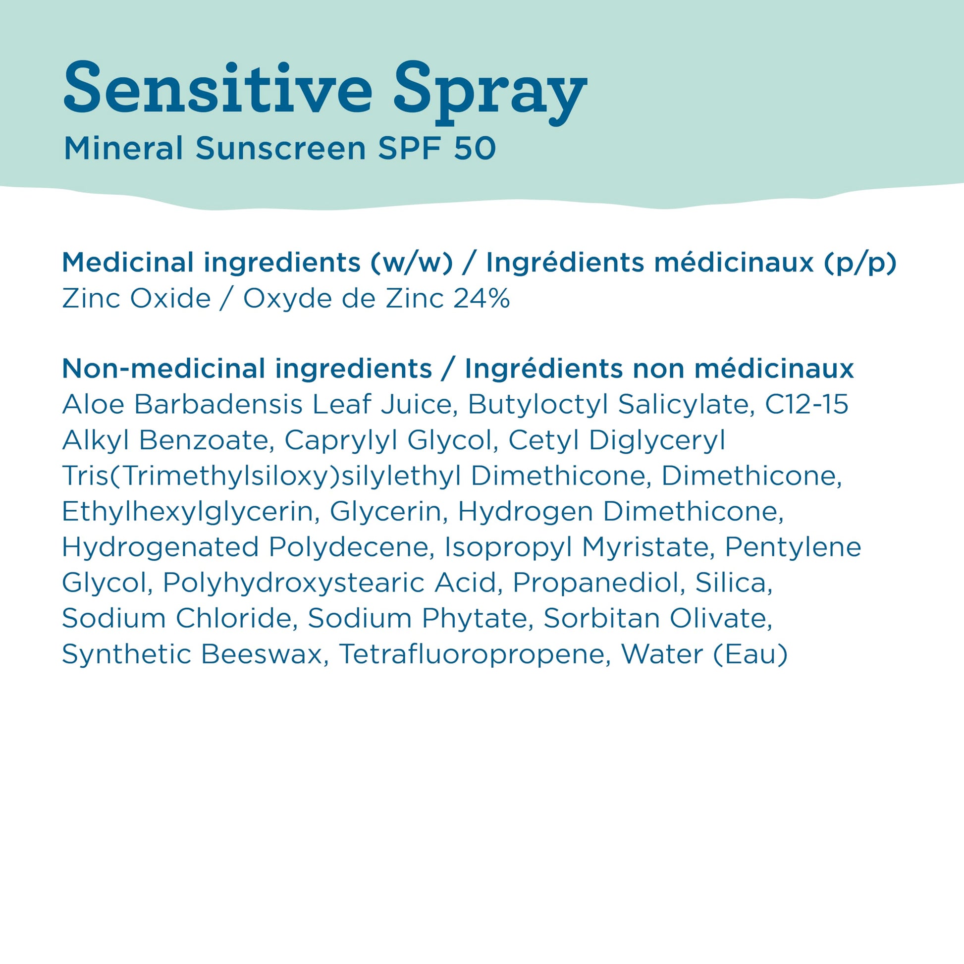 Blue Lizard Sensitive Mineral SPF 50 Spray, Broad-Spectrum UVA/UVB Protection, Water-Resistant, Zinc Oxide Formula, 142 g