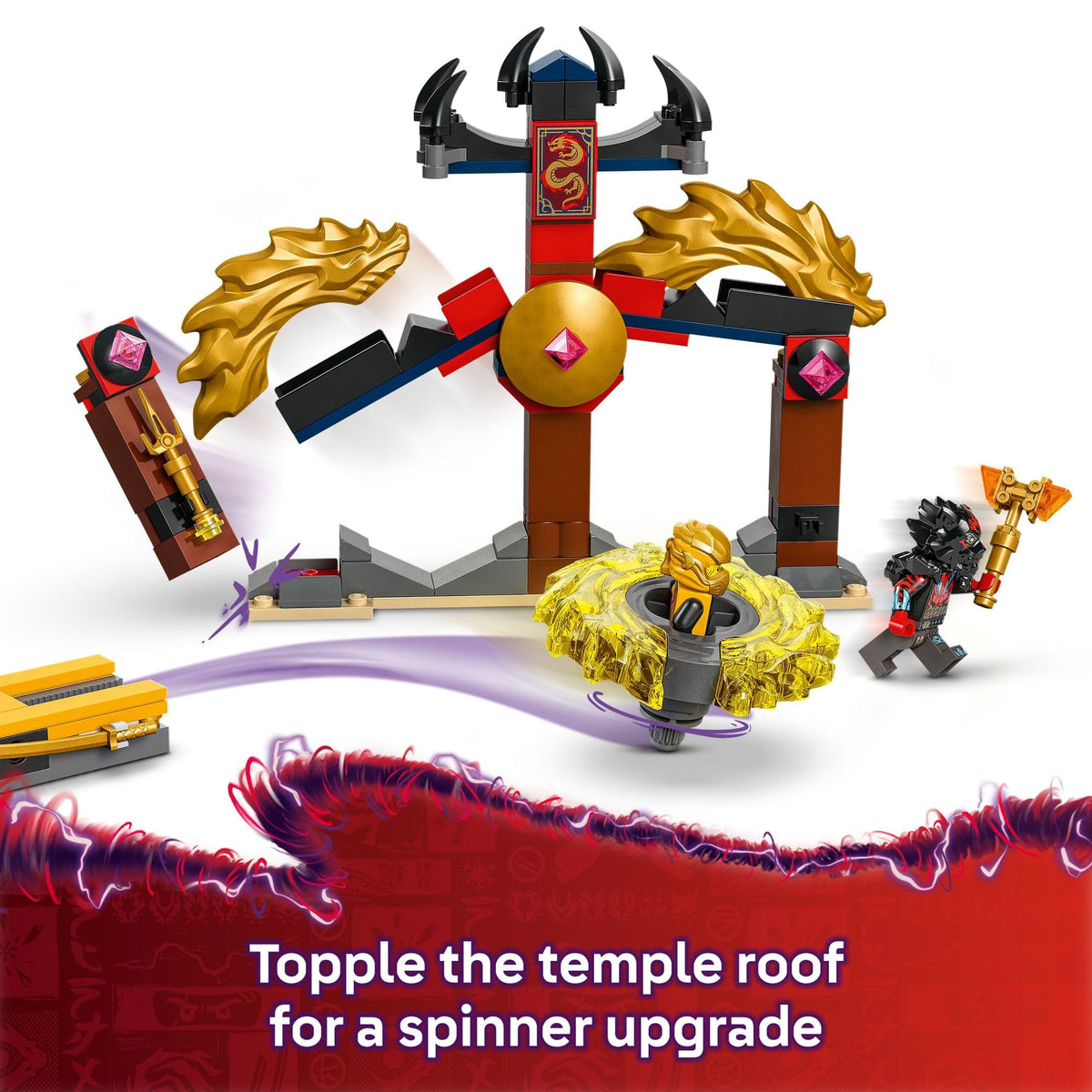 LEGO NINJAGO Dragon Spinjitzu Battle Pack - Spinning Blade Building Toy for Kids, Boys and Girls, Ages 6+ - with 2 Minifigures - Gift Idea for Birthdays - 71826