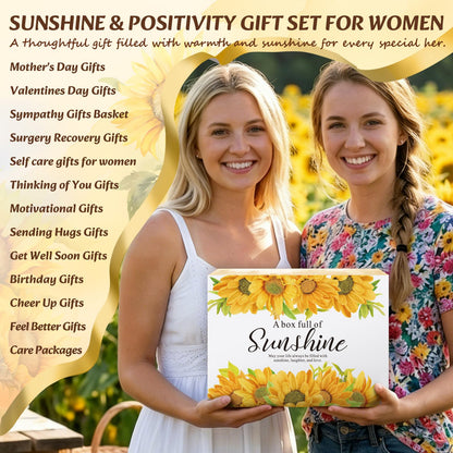 ElatedMore Sunflower Gift Basket for Women,14-Piece Self Care Gift Set 🍁 All In One Marketplace Canada