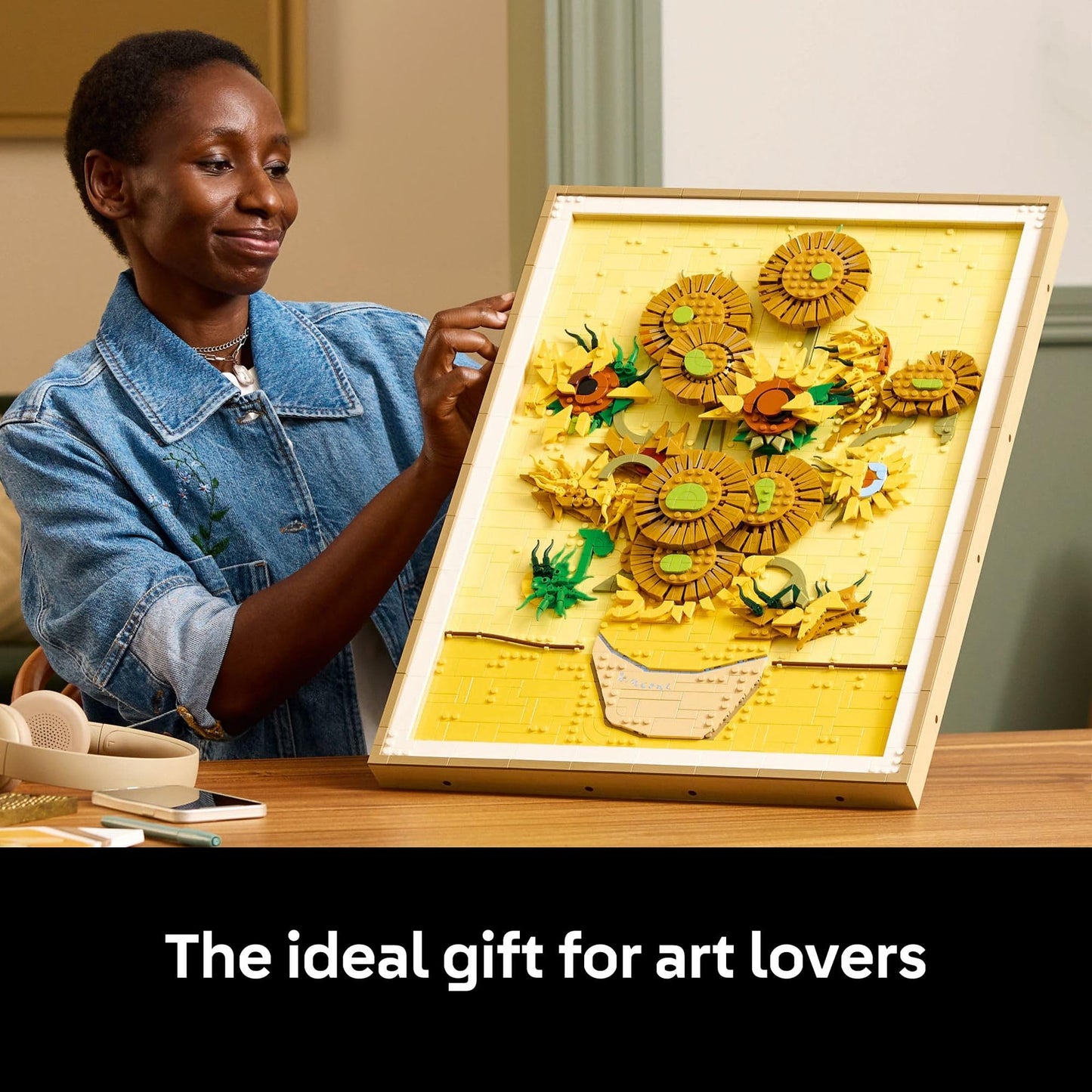LEGO Art Vincent Van Gogh – Sunflowers Building Set for Adults - Home Decor Idea - Brick Built Painting - Gift for Birthdays - 31215 LEGO