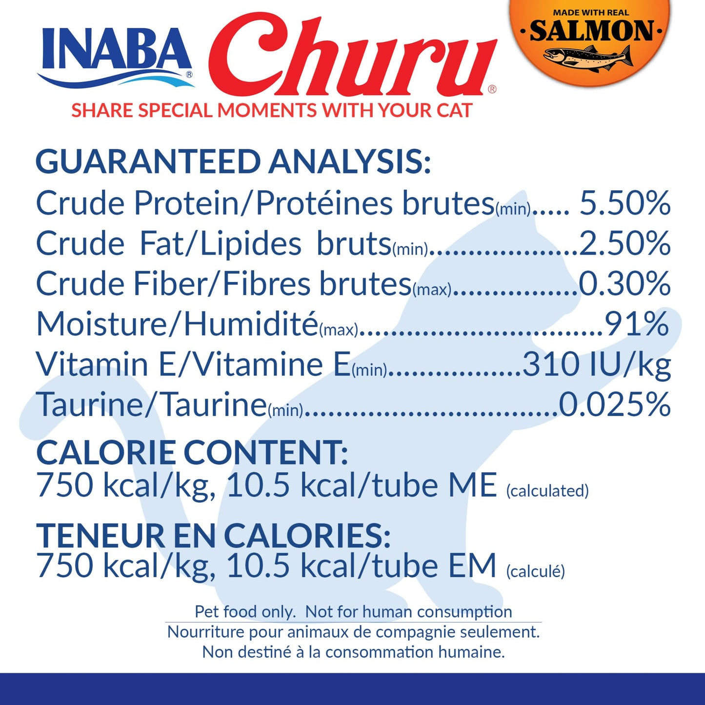 INABA Salmon Churu Cat Treats, Lickable, Squeezable Creamy Purée Cat Treat with Green Tea Extract & Taurine, 14 Grams Each Tube, 20 Tubes, Salmon & Tuna Variety Box - Available at All In One Marketplace Canada