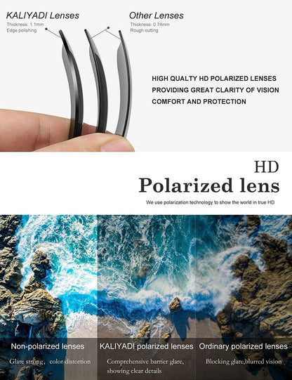 KALIYADI Polarized Sunglasses for Men and Women Unisex Sun glasses UV Blocking Lightweight