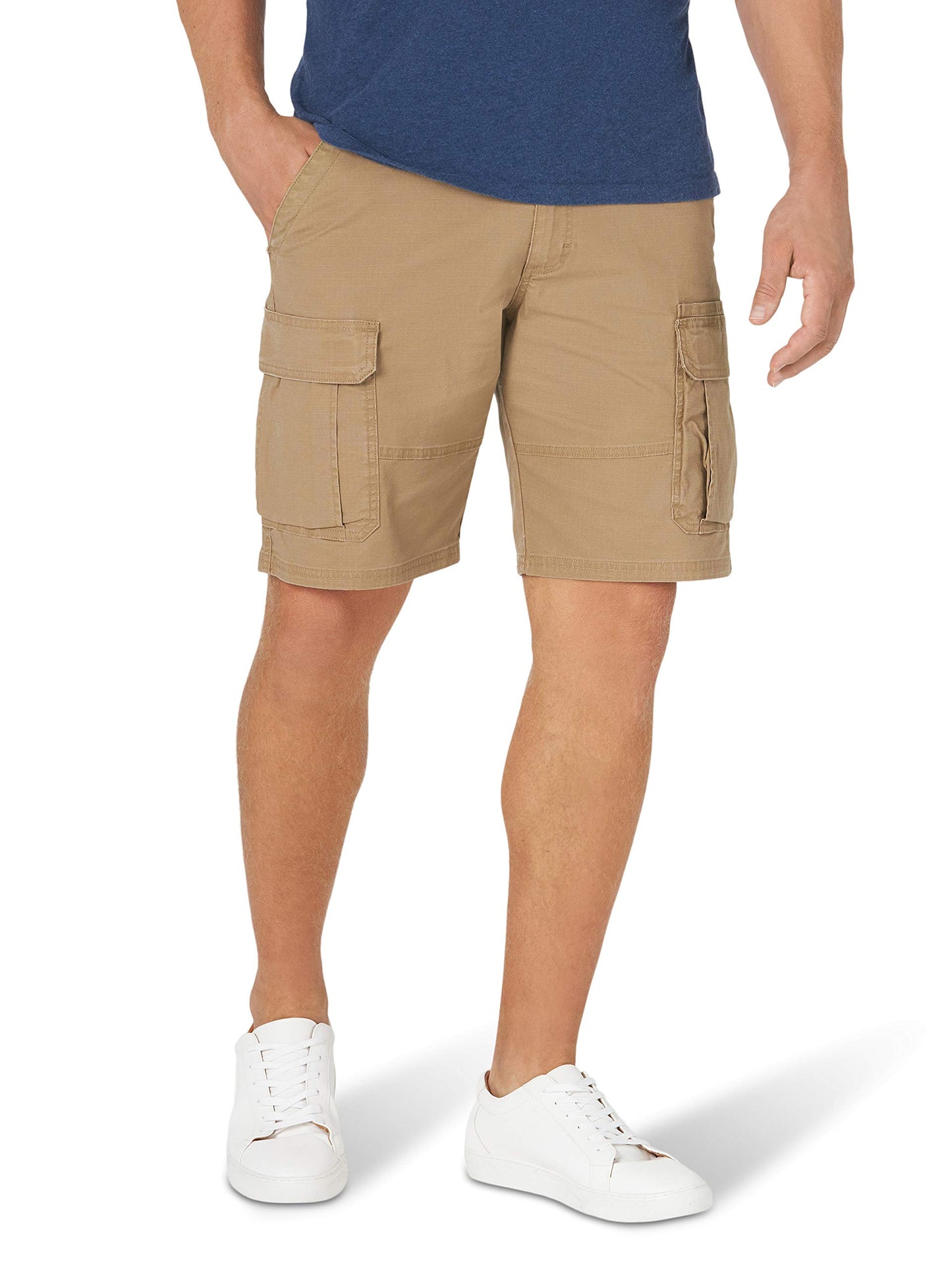 Wrangler Authentics Short cargo extensible classique pour homme, chêne pétrifié, 34
