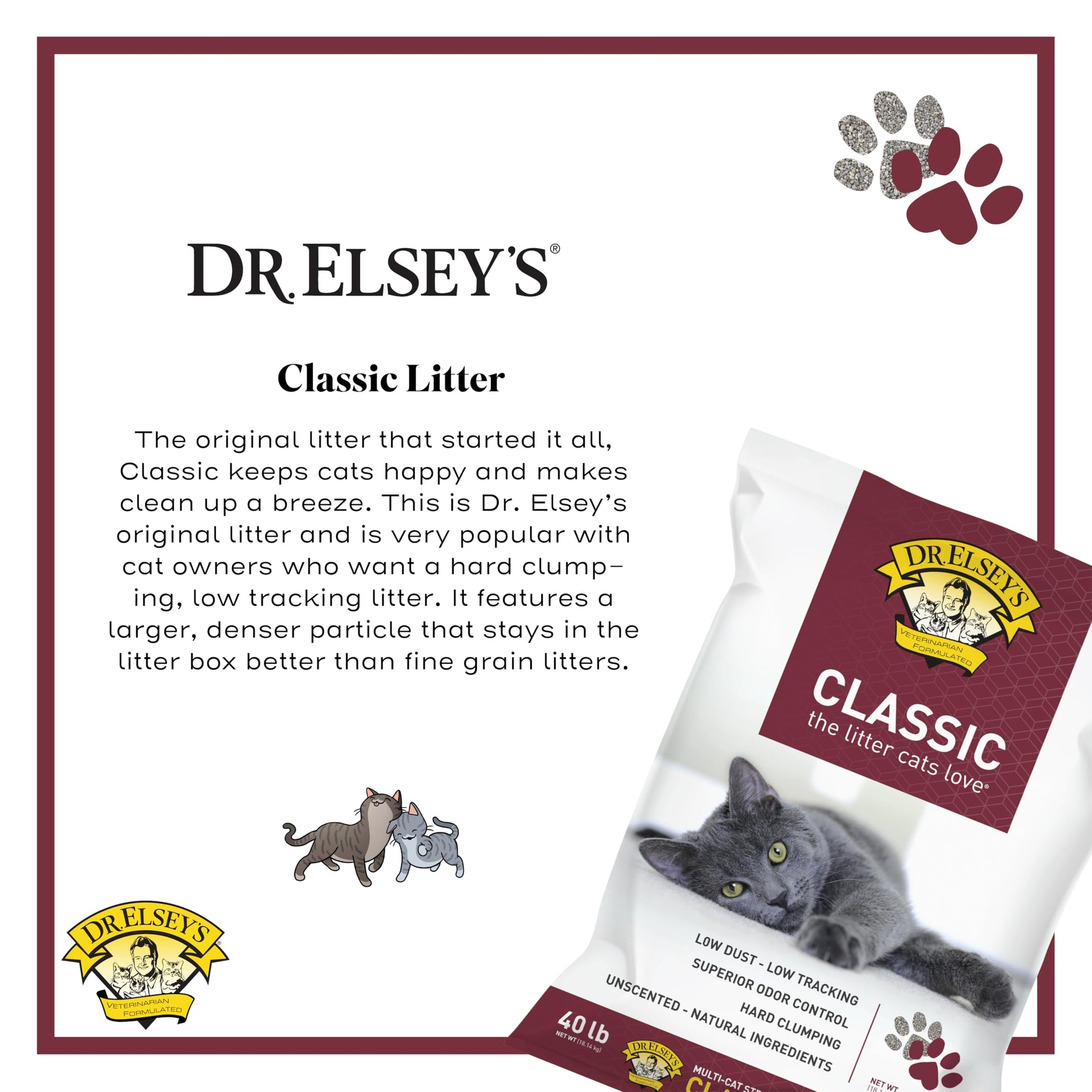 Precious Cat Classic Premium Clumping Cat Litter, 40 Pound Bag