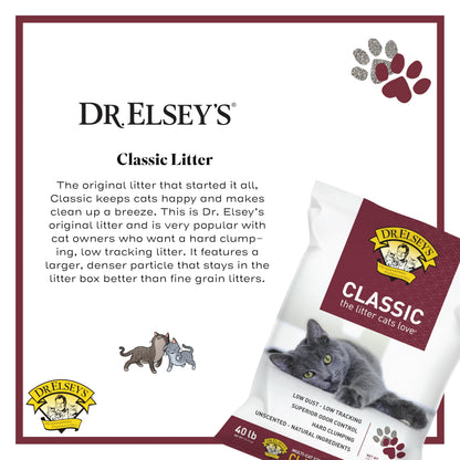 Precious Cat Classic Premium Clumping Cat Litter, 40 Pound Bag