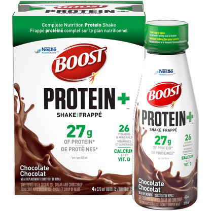 Boost Protein+ Chocolate Meal Replacement Shake, 12-Pack