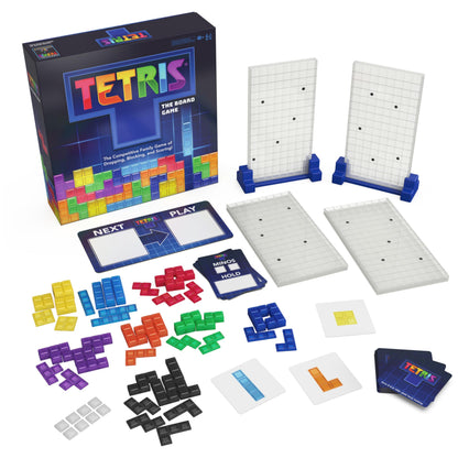 Spin Master Games, Tetris: The Board Game, Play the Classic Puzzle Game Tetris in Real Life, Multiplayer Head-to-Head Puzzle Challenge, 2-4 Players, for Ages 8 & Up Spin Master Games