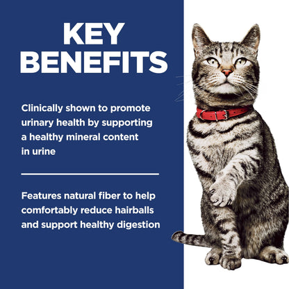 Hill's Science Diet Adult Urinary & Hairball Control Chicken Recipe Dry Cat Food 7.03 kg Bag