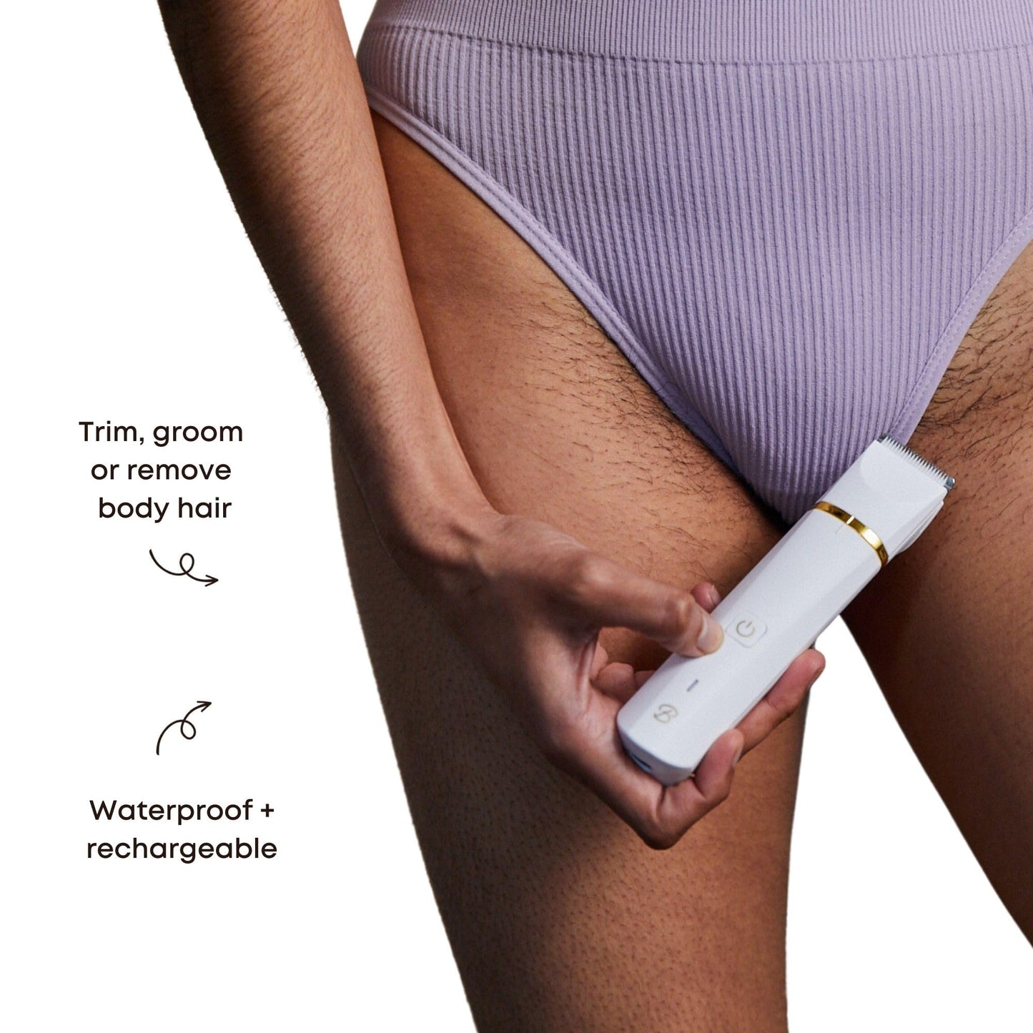 Bushbalm Electric Bikini Line Trimmer and Shaver for Close Grooming and Pre-wax Preparation, The Francesca Bikini Trimmer
