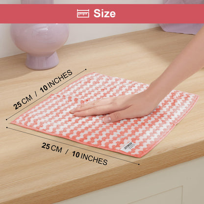 JOYMOOP Microfiber Cleaning Cloths, Dish Cloths for Washing Dishes, 18 Pack Kitchen Towels, Reusable and Washable Dish Towels for Dish Drying Washing, Absorbent Streak Free Lint Free Rags - 10" x 10" - Available at All In One Marketplace Canada