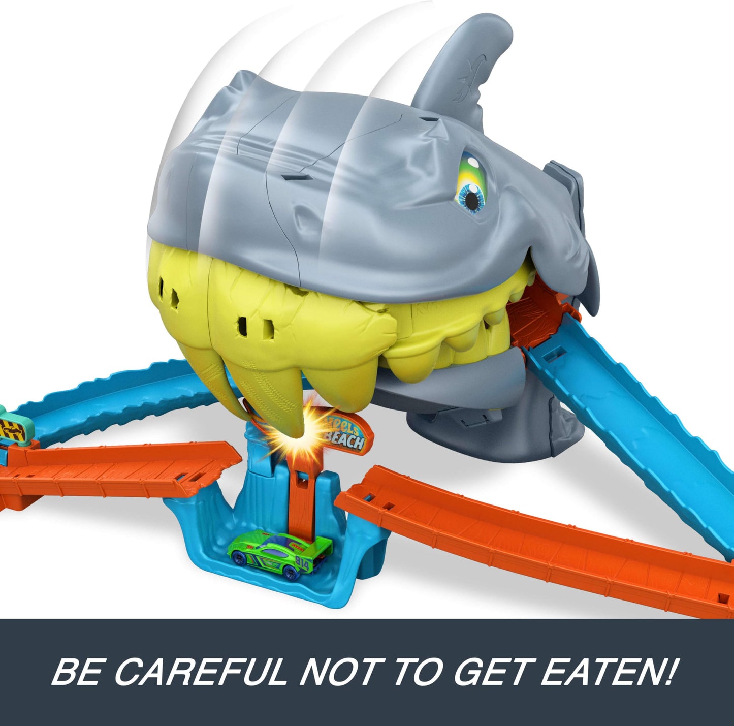 Hot Wheels City Shark Chomp Beach Playset & 1:64 Scale Toy Car 🍁 All In One Marketplace Canada