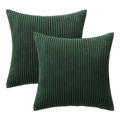 MIULEE Christmas Corduroy Throw Pillow Covers Set of 2 18x18 Army Green 🍁 All In One Marketplace Canada
