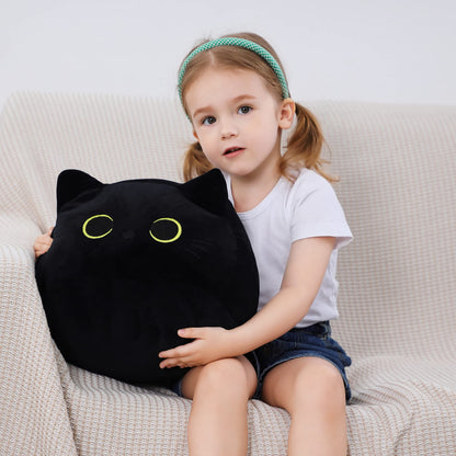WeBingo Black Cat Plush Toy 16'', Giant Cat Stuffed Animal Plushies Pillow for Girl Boy Kid Adult, Large Big Soft Gift for Birthday Christmas Valentine's Day Home Decor 🍁 All In One Marketplace Canada
