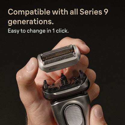 Braun Series 9 Replacement Head, Electric Razor Men, Original Replacement Head Series 9 96M, Silver - Available at All In One Marketplace Canada