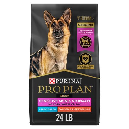 Purina Pro Plan Sensitive Skin & Stomach Large Breed Dry Dog Food, Salmon - 10.9 kg Bag