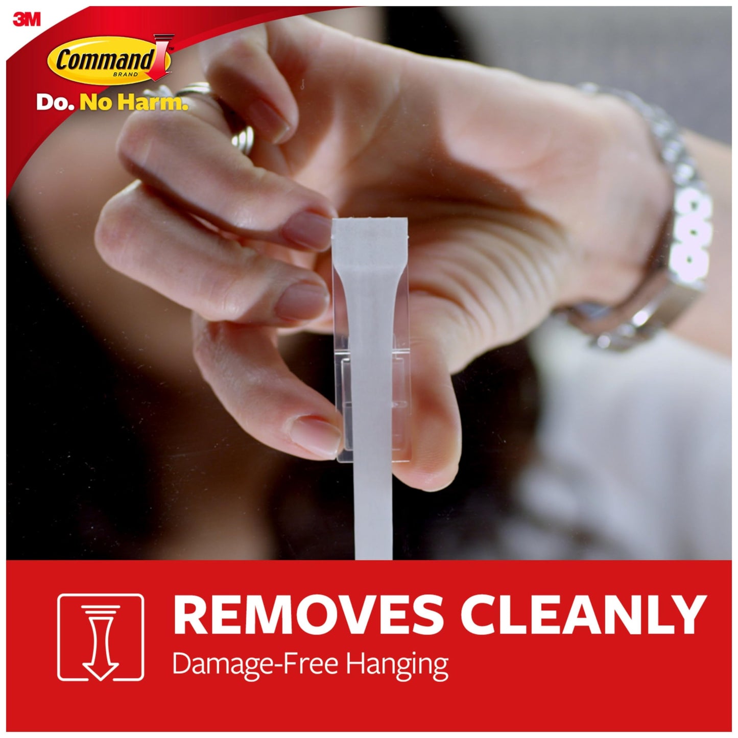 Command Large Refill Adhesive Strips, Damage Free Hanging Wall Adhesive for Large Indoor Wall Hooks, No Tools Removable Adhesives for Living Spaces, 20 White Command Strips Command