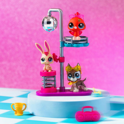 Littlest Pet Shop - Disco Nights Play Pack, Gen 7 Authentic LPS Bobble Head Toy Figure, Collectible Toy Animal, Ages 4+