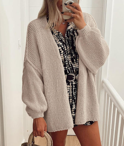 PRETTYGARDEN Womens Open Front Oversized Cardigan Sweaters Grey Beige 🍁 All In One Marketplace Canada