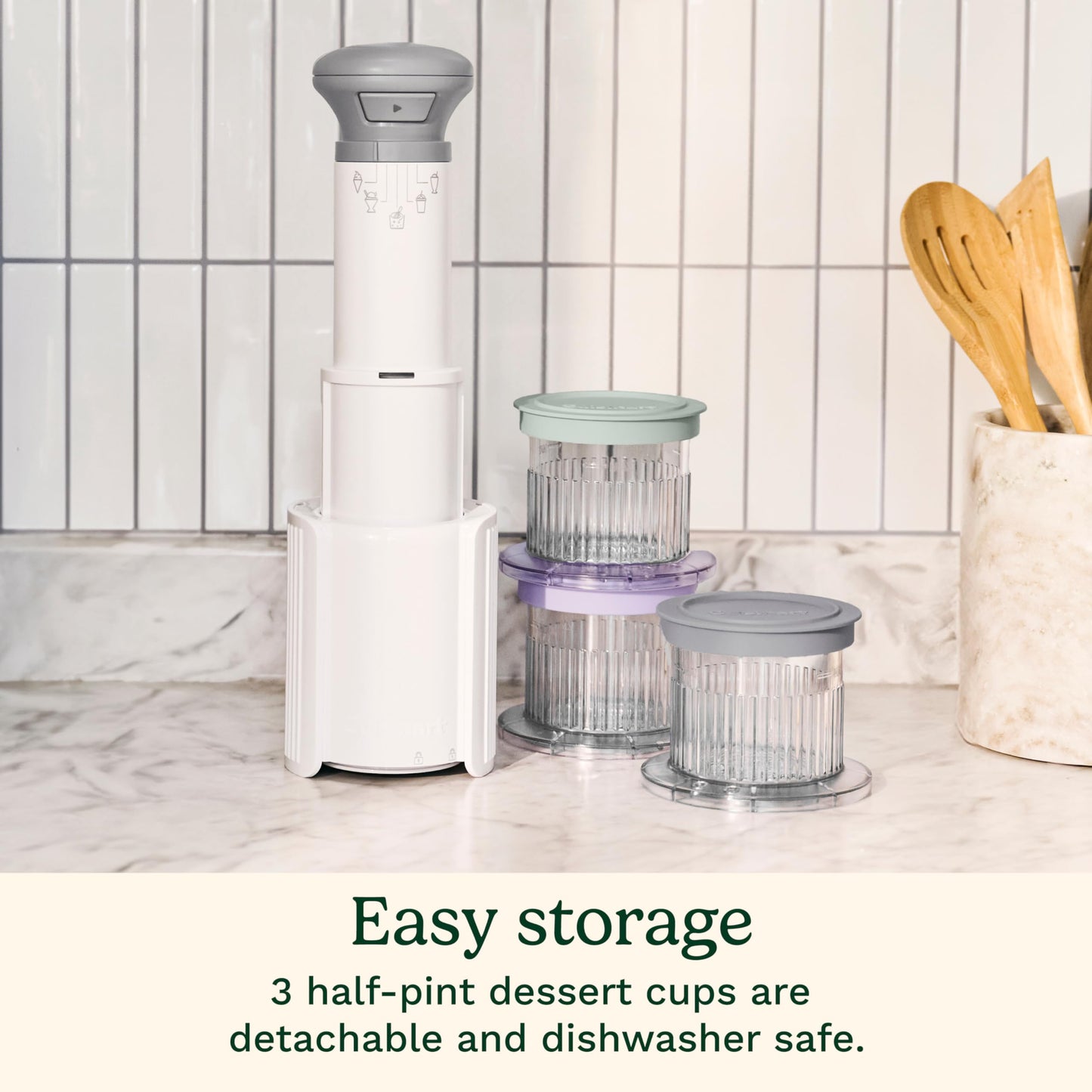 Cuisinart Ice Cream Maker, 5-in-1, 3 Half-Pint Mixing Cups Cuisinart