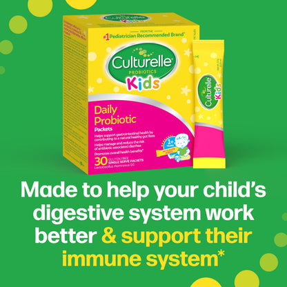 Culturelle Kids Daily Probiotic Packets for Kids | With 100% Naturally Sourced Lactobacillus GG Strain †††††† | Most Clinically Studied Probiotic | Pediatrician Recommended † | 30 Count Packets 🍁 All In One Marketplace Canada
