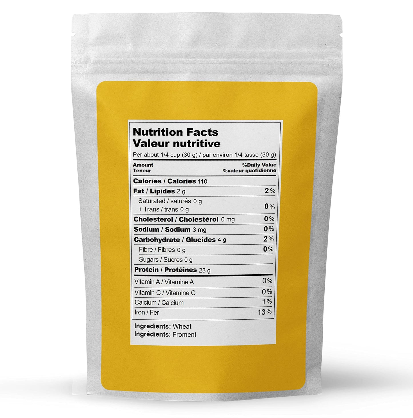 Elo's Premium Vital Wheat Gluten - 1kg (2.2lb) Canadian-Grown High Protein Flour