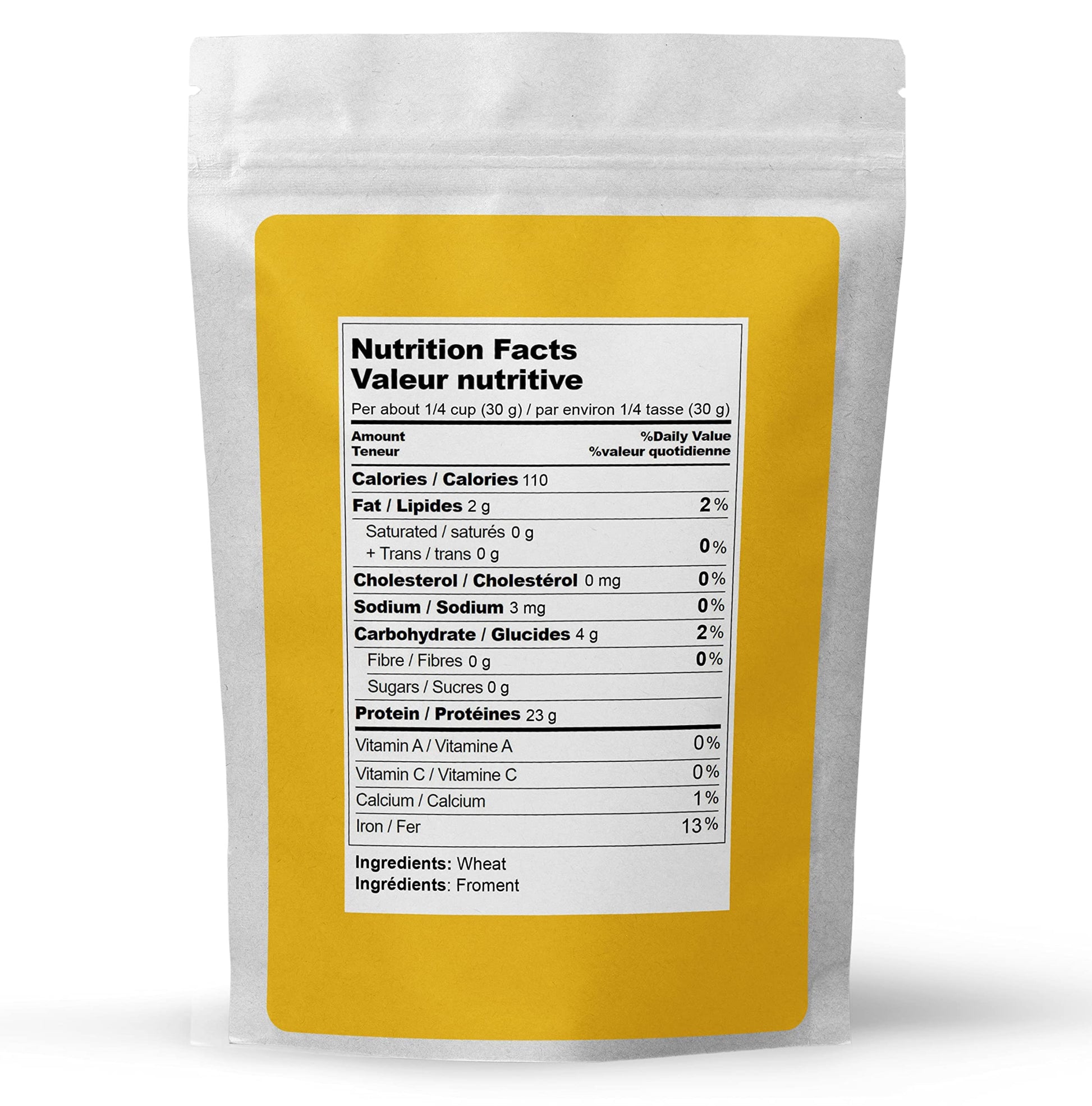 Elo's Premium Vital Wheat Gluten - 1kg (2.2lb) Canadian-Grown High Protein Flour