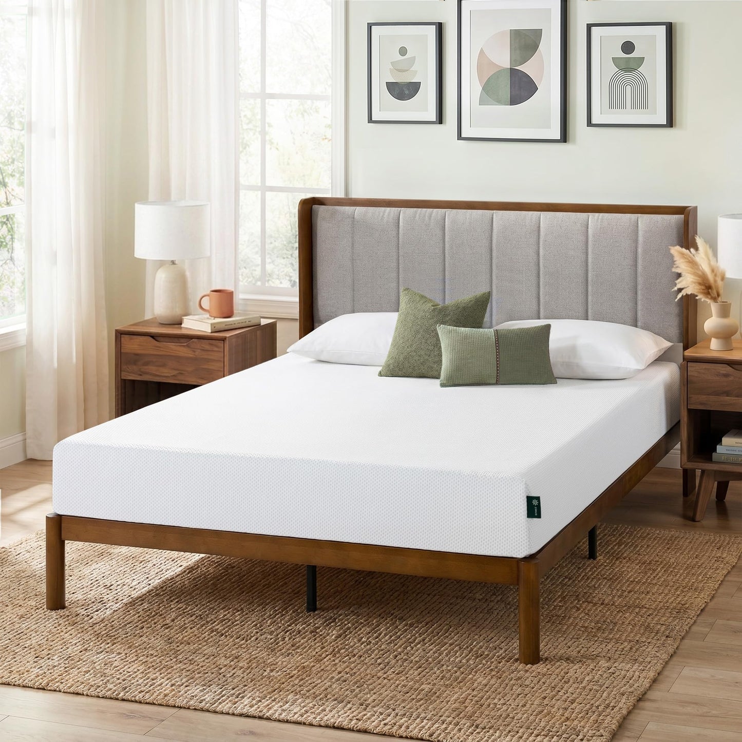 Zinus Full Mattress - 6 Inch Green Tea Cooling Gel Memory Foam Mattress, Pressure Relief, for Cool Sleep, CertiPUR-US Certified Foam, Mattress in a Box, 10-Year Warranty, Full Size