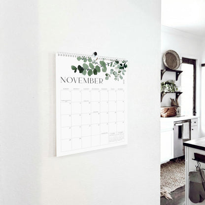 Aesthetic 2026-2027 Wall Calendar - Runs from January 2026 Until July 2027 - The Perfect Modern Greenery Calendar Planner for Easy Organizing