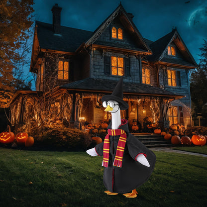 4Pcs Christmas Wizard Goose Outfits, Lawn Porch Goose Statue Wizard Costume 🍁 All In One Marketplace Canada