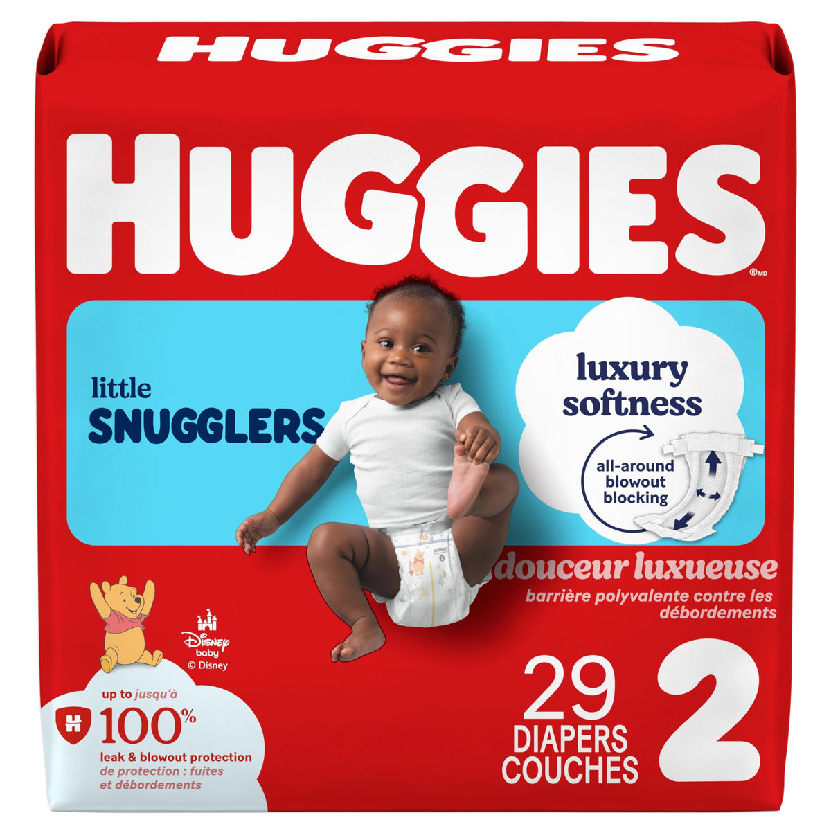 Huggies Little Snugglers Baby Diapers, Size 2 (12-18 lb.), 29 Ct, Jumbo Pack (Packaging May Vary)