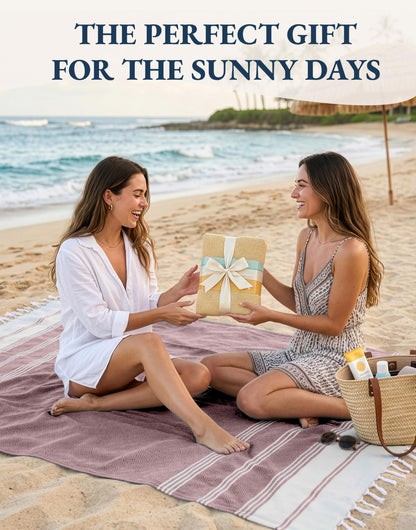 Lane Linen Beach Towels 6 Pack, Oversized Beach Towel, Pre-Washed Large Beach Towel, Stylish Pool Towels for Adults, Quick Dry Beach Towel, Lightweight Travel Towel, 39"x71" - Multi Colors