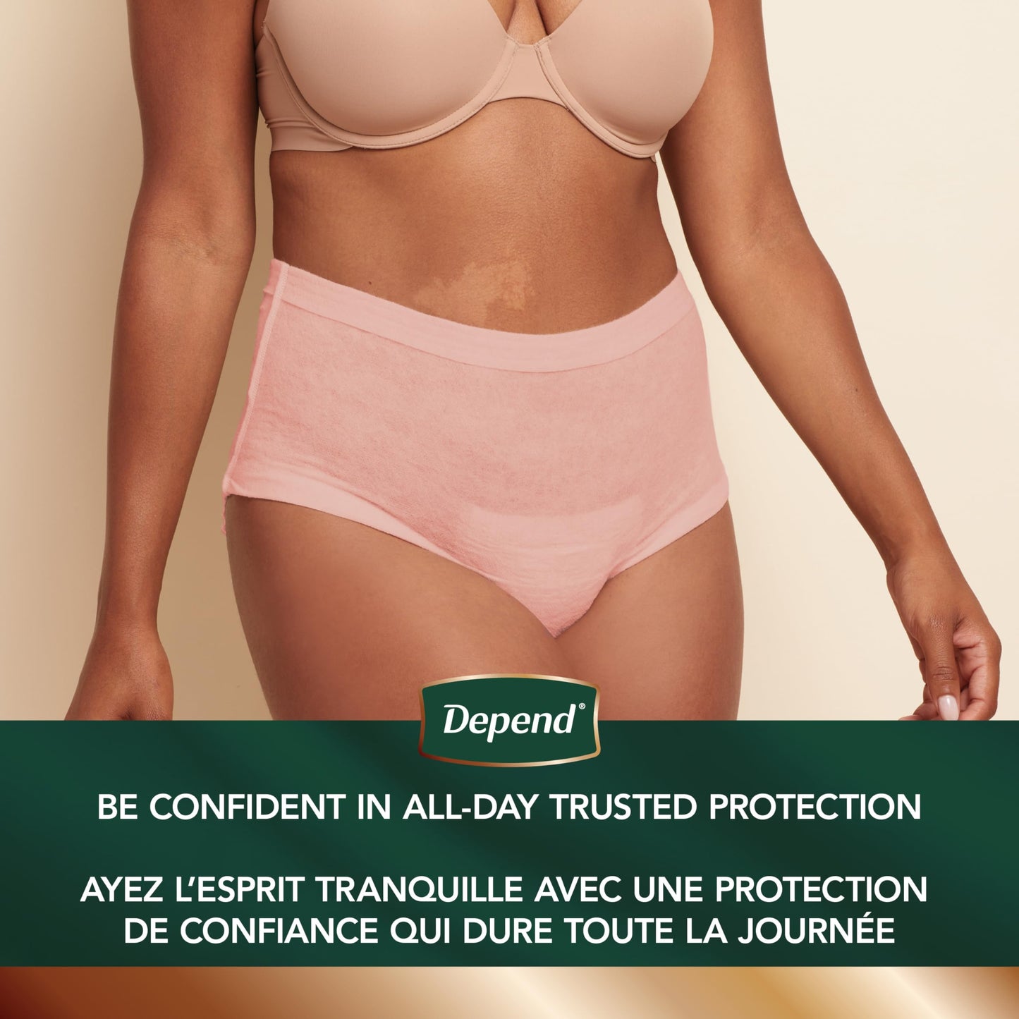 Depend Silhouette Incontinence Underwear for Women, Large, Pink, 20 Count Depend