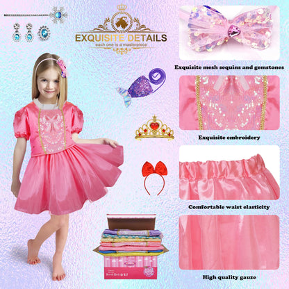 Princess Dress Up for Girls - 5 Princess Outfits,Birthday Gift for 3-6 Year 🍁 All In One Marketplace Canada