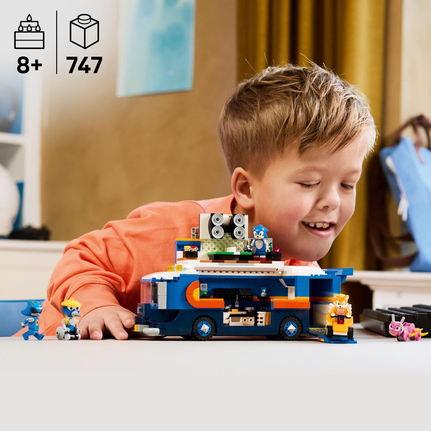 LEGO Sonic The Hedgehog Team Sonic Command Truck Building Toy - Pretend Play Vehicle W/5 Figures for Boys & Girls, Ages 8+ - Toy Building Blocks for Kids - Gift Idea for Birthdays - 77006 LEGO