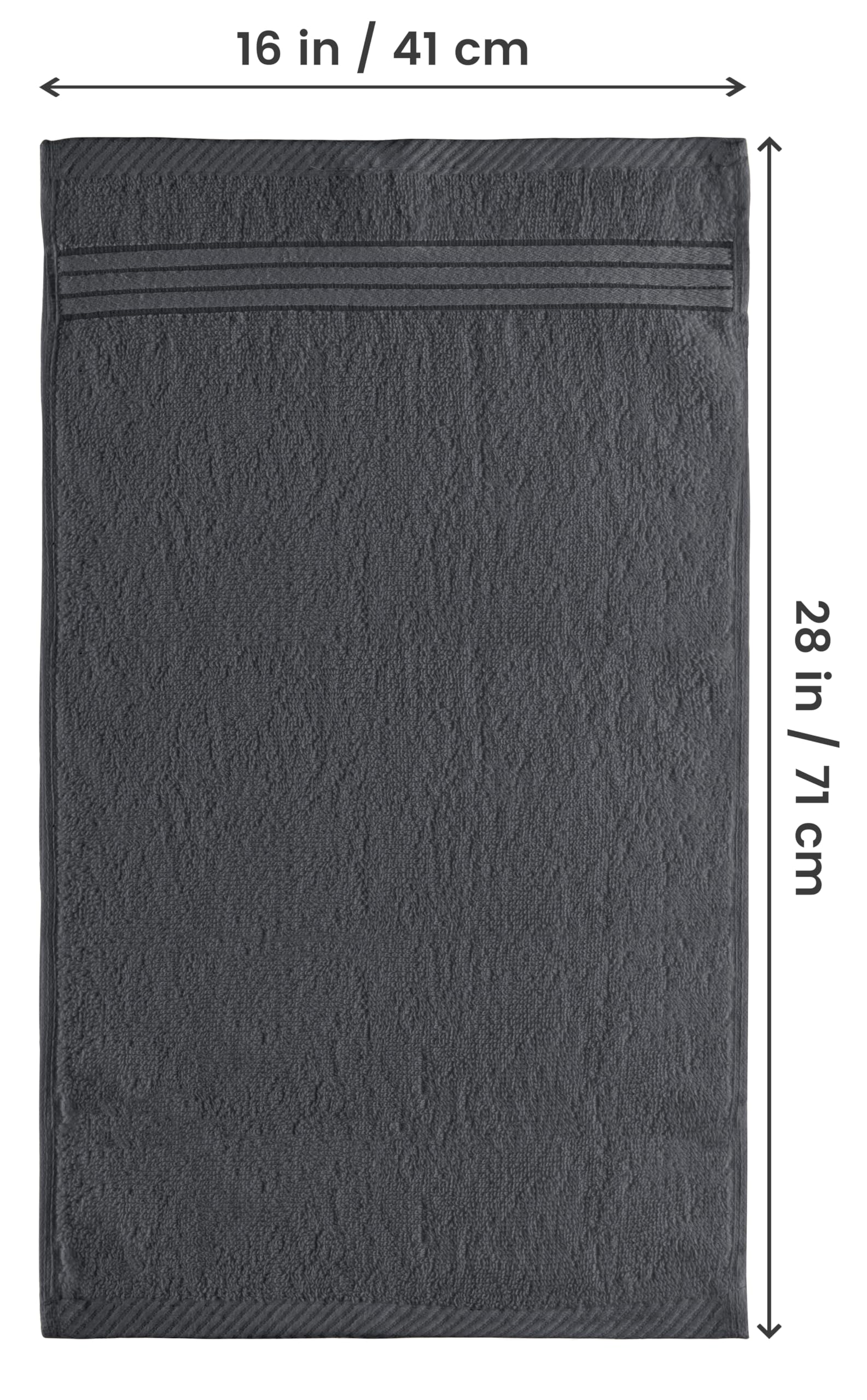 Utopia Towels 6 Piece Premium Hand Towels Set, 16 by 28 inches, 100% Ring Spun Cotton, Lightweight and Highly Absorbent Towels for Bathroom, Travel, Camp, Hotel, and Spa, Grey - Available at All In One Marketplace Canada