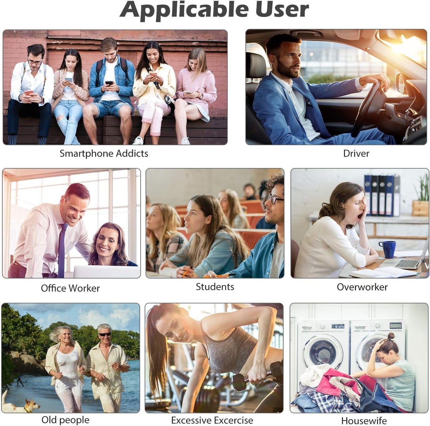Belifu Dual Channel TENS EMS Unit with 12 Pads, 24 Modes Muscle Stimulator, Electronic Pulse Massager Muscle Massager for Pain Relief Therapy, Fastening Cable Ties, Dust-Proof Drawstring Storage Bag - Available at All In One Marketplace Canada