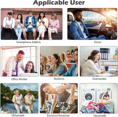 Belifu Dual Channel TENS EMS Unit with 12 Pads, 24 Modes Muscle Stimulator, Electronic Pulse Massager Muscle Massager for Pain Relief Therapy, Fastening Cable Ties, Dust-Proof Drawstring Storage Bag - Available at All In One Marketplace Canada