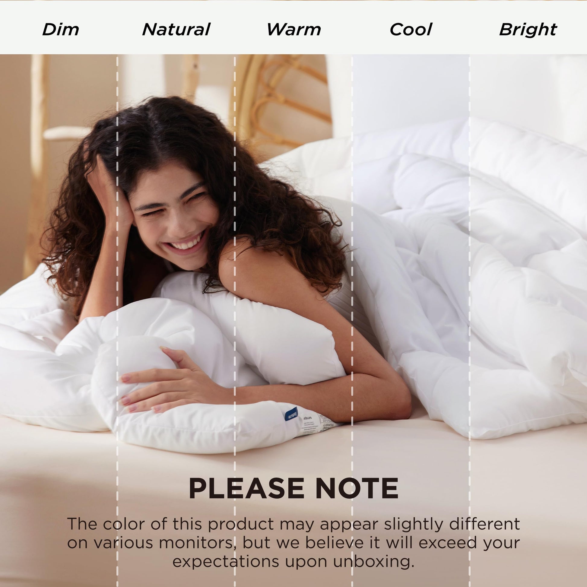 Bedsure White Duvet Insert Queen - Quilted Comforters Queen Size, All Season Duvet, GentleSoft Down Alternative Bedding, with 8 Tabs, Gifts for Women/Men, White, Queen 88 x 88 Inches - Available at All In One Marketplace Canada