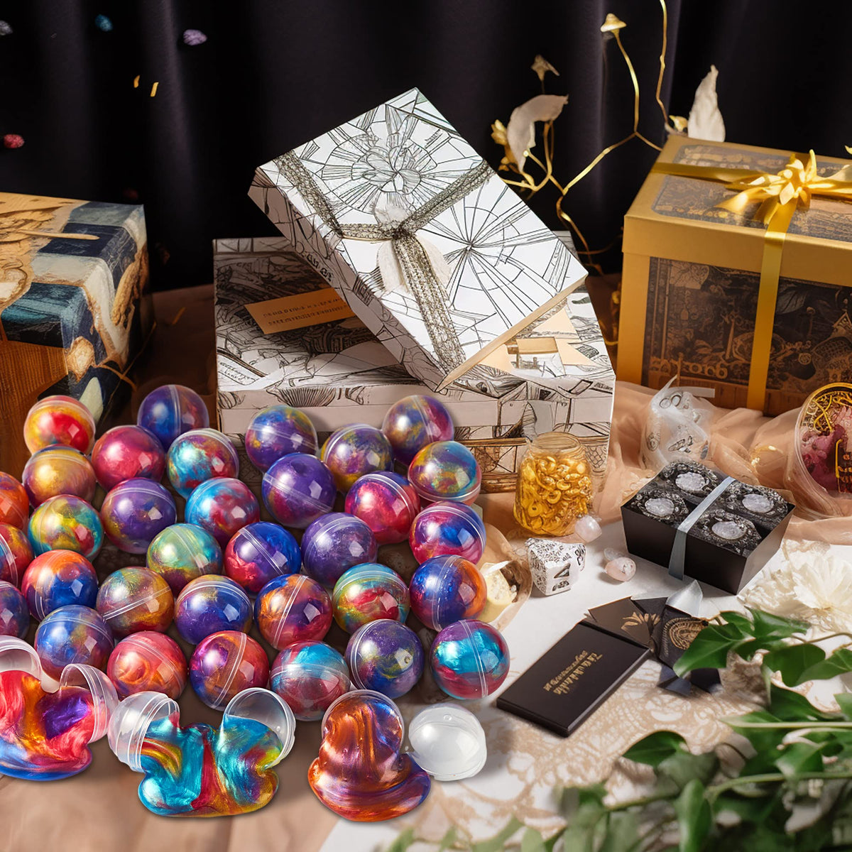 JOYIN Slime Ball Party Favors - 24 Pack Stretchy, Non-Sticky, Mess-Free Slime for Stress Relief - Safe for Girls and Boys - Classroom Rewards and Christmas Party Supplies 🍁 All In One Marketplace Canada